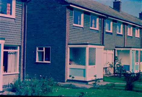 Our first little house, 1970. 'Karen' in the side window watching me. Our first little house, 1970. 'Karen' in the side window watching me.