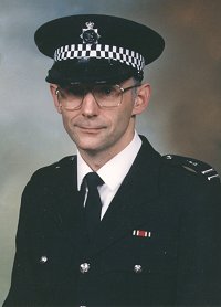 The author in his police uniform, 1980s 