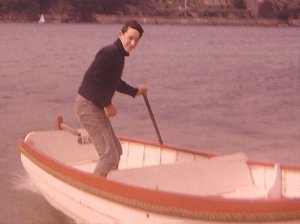 The author aged about 14 with the motor boat 'Invention'. The author aged about 14 with the motor boat 'Invention'.