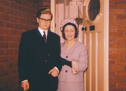 Mum and Ken were getting married. Simon was there, Frances too. There was a party at some friends who had a large house and hosted this reception for them. Simon decided he liked champagne!