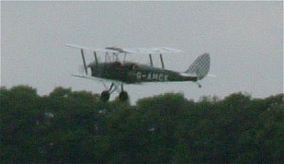 Following in his mother's path, the author taking off in the Tiger Moth, 2006 Following in his mother's path, the author taking off in the Tiger Moth, 2006