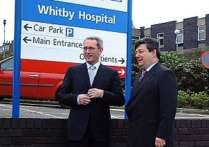 John Hutton and Lawrie at Whitby Hospital