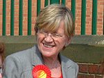 Hilary Armstrong out campaigning 