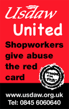 USDAW's red card