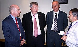 David meets TUC leaders at the conference
