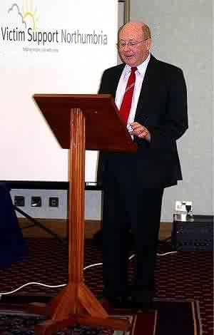 David speaking at the Victim Support AGM