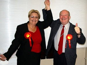 Victorious candidate (Cllr) Pauline Dillon