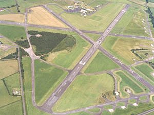 Carlisle Airport, aerial view