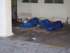 People sleeping rough