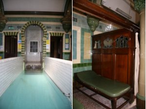 Inside the Turkish baths