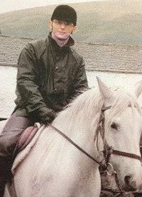 Patrick on horseback