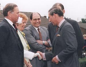 H.R.H. The Prince of Wales gets to meet Gerry and Meg!