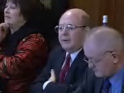 David Clelland (centre) in committee