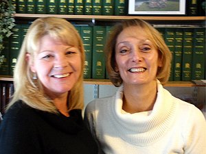 Angela (secretary) and Brenda (office manager) at the Dunston office.