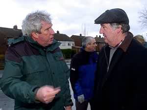 Elliot Morley MP talks to Eric in Carlisle