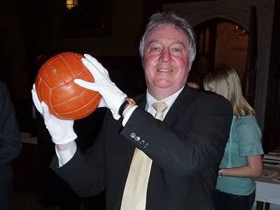 Eric holding the precious 1966 World Cup football