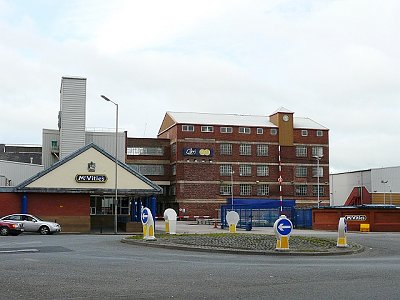 McVities factory, Caldewgate © Copyright Rose and Trev Clough and licensed for reuse  under this Creative Commons Licence.
