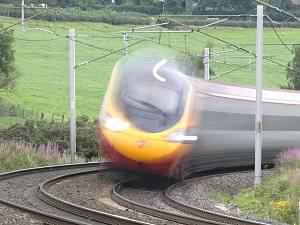 Tilting Pendolino train