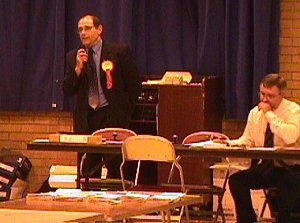 Gerry speaking after the result