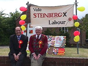 Gerry (left) with Harry Henson