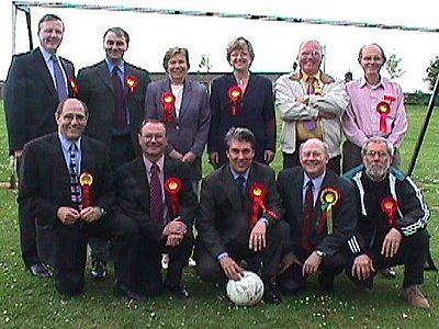 Gerry (front left) with the team at Prudhoe