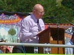 David Guy of the NUM speaking at the Durham Miners' Gala