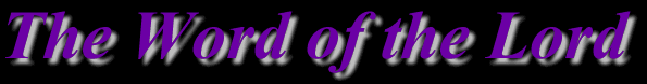 The Word of the Lord